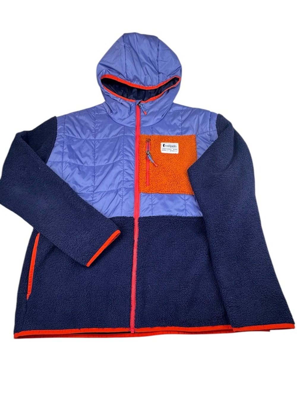!!!!!! SOLD !!!!!!V           Blue Trico Hybrid Stretch Hooded Gorpcore Outdoor